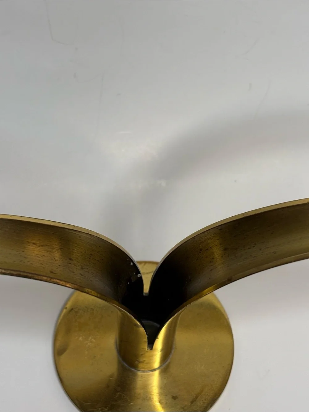 Ystad-Metall Vintage Candle Stick Holder Made In Sweden Brass Pair